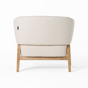 VIG Furniture Divani Casa Giselle - Mid-Century Modern Off-White Fabric Accent Chair VGKK-KF.A2087-NAT