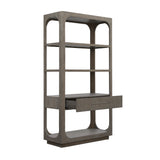 Scott Living Home Griffith Etagere Gray with Light Wood Finish P367DJ305 Pulaski Furniture