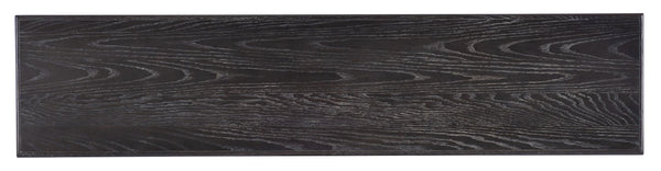 Hooker Furniture Commerce Oak-Veneer Console Table With Arched Metal Base, Two-Tone Black & Silver Finish, 68" 7228-85011-99