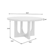 Scott Living Home Griffith Round Dining Table Gray with Light Wood Finish P367-DR-K1 Pulaski Furniture