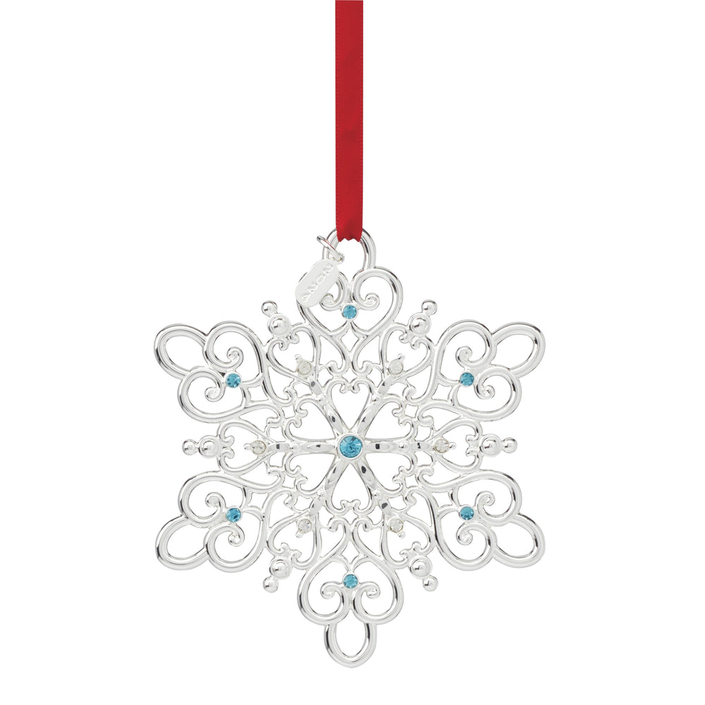 Lenox 2024 Snow Majesty Ornament, 20th Edition Metallic, SLVR PLATE METAL 895948