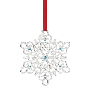Lenox 2024 Snow Majesty Ornament, 20th Edition Metallic, SLVR PLATE METAL 895948