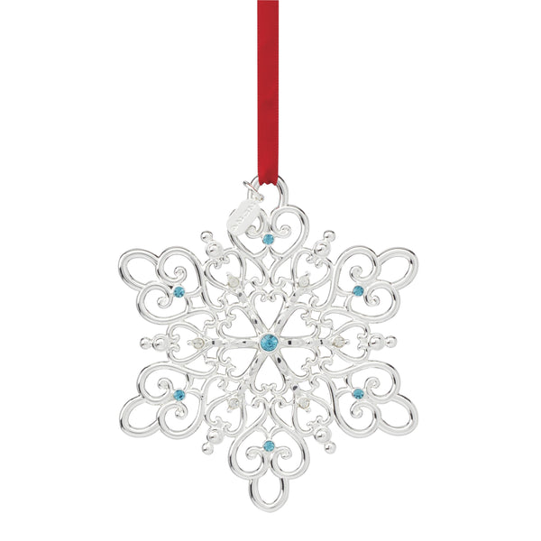 Lenox 2024 Snow Majesty Ornament, 20th Edition Metallic, SLVR PLATE METAL 895948