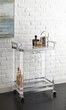 English Elm Steve Silver - Aerin - Server Cart - Silver