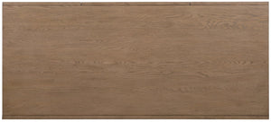 Hooker Furniture Sonnet Executive Desk With Wren Oak Veneer, Cane Drawers, Reversible Writing Surface & Wire Mgmt 6072-10462-85