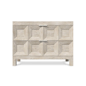 Bernhardt Bernhardt Prado Nightstand With Rustic-Modern Ash & Oak Veneer, Soft-Close Drawers And Usb Charging Tawny 38"W x 19"D x 28"H 324231A