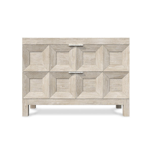 Bernhardt Bernhardt Prado Nightstand With Rustic-Modern Ash & Oak Veneer, Soft-Close Drawers And Usb Charging Tawny 38"W x 19"D x 28"H 324231A