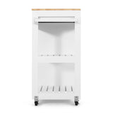 Christopher Knight Home® - Noble House - Telfair Kitchen Cart with Wheels