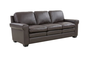 Porter Designs Porter Parma Top Grain Leather Sofa - Elegant Brown Design With High Density Foam Comfort & Style Brown Leather 02-189-01-4628