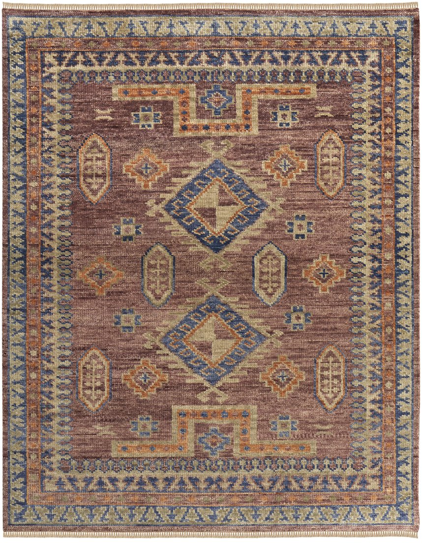 Feizy Rugs Fillmore Hand-knotted Wool Rug - Artisan-crafted Geometric Design With Rich Colors For Any Space Red,Green,Blue Wool Fil6929fredmltg00