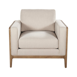 A.R.T. Furniture Harvey Lounge Chair - Contemporary Tawny Parrawood Frame With Cozy Salty Sand Upholstery & Cushion  Parrawood Solid Frame In The Tawny Finish 765503-5803