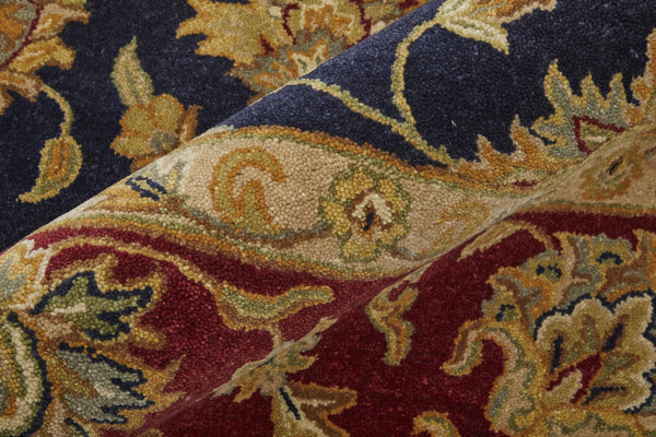 Feizy Rugs Wagner Hand Tufted Wool Oriental Rug - Durable, Stain-resistant Design Perfect For High-traffic Areas Blue,Red,Gold Wool Wgr8942fnvyredf00