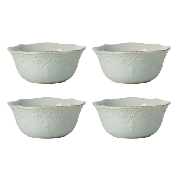Lenox French Perle 4-Piece All-Purpose Bowl Set White, BLUE STONEWARE 891283