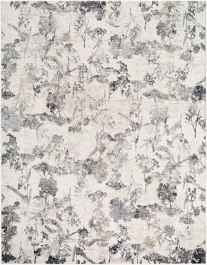 Livabliss Gakko Machine Woven Polyester Area Rug with Fringe for Industrial Rustic Living Rooms Cream, Gray 7'10" x 10'2" GKK2301-710102