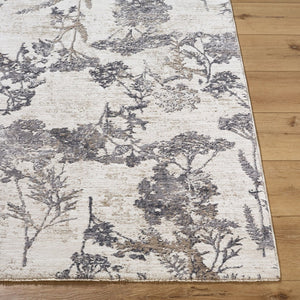 Livabliss Gakko Machine Woven Polyester Area Rug with Fringe for Industrial Rustic Living Rooms Cream, Gray 10' x 13'11" GKK2301-101311