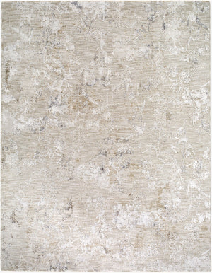 Livabliss Gakko Machine Woven Polyester Area Rug with Fringe for Rustic Industrial Living Rooms Charcoal, Ivory 5' x 7'5" GKK2302-575