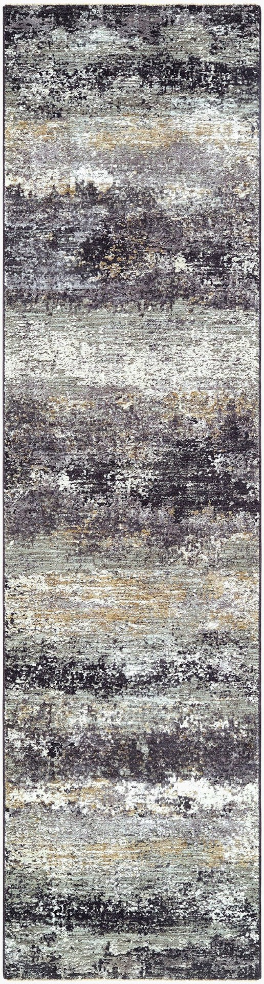 Livabliss Gakko Large Polyester Area Rug with Fringe for Living Room or Dining Space Medium Gray, Gr 2'7" x 10' GKK2305-2710