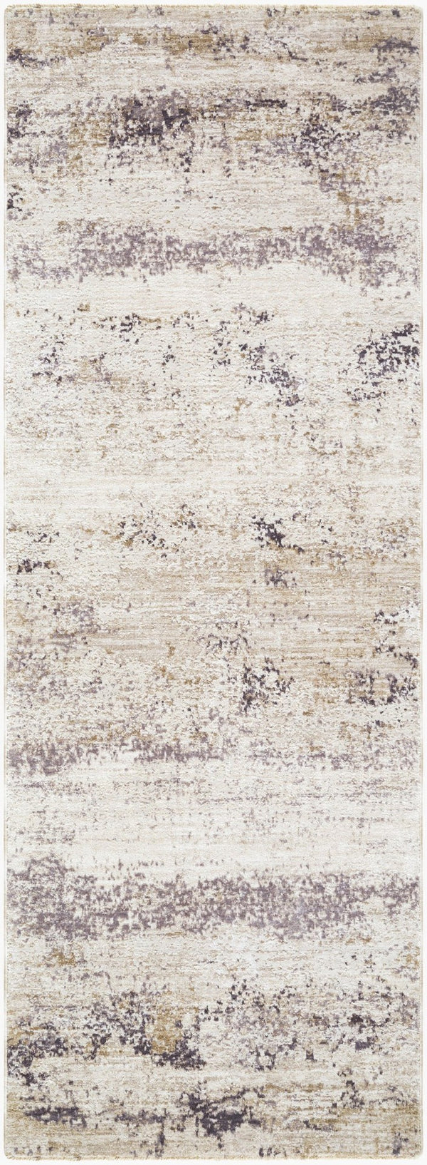 Livabliss Gakko Machine Woven Polyester Area Rug with Fringe for Living and Dining Rooms Ivory, Cream 2'7" x 10' GKK2306-2710