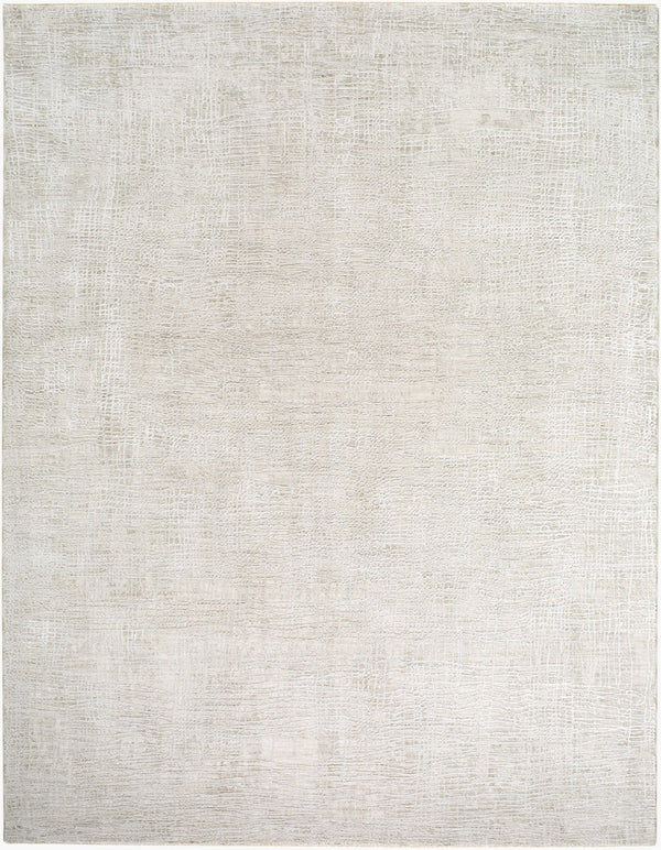 Livabliss Gakko Fringed Polyester Area Rug with Weathered Texture for Large Living Spaces Charcoal, Ivory 5' x 7'5" GKK2308-575