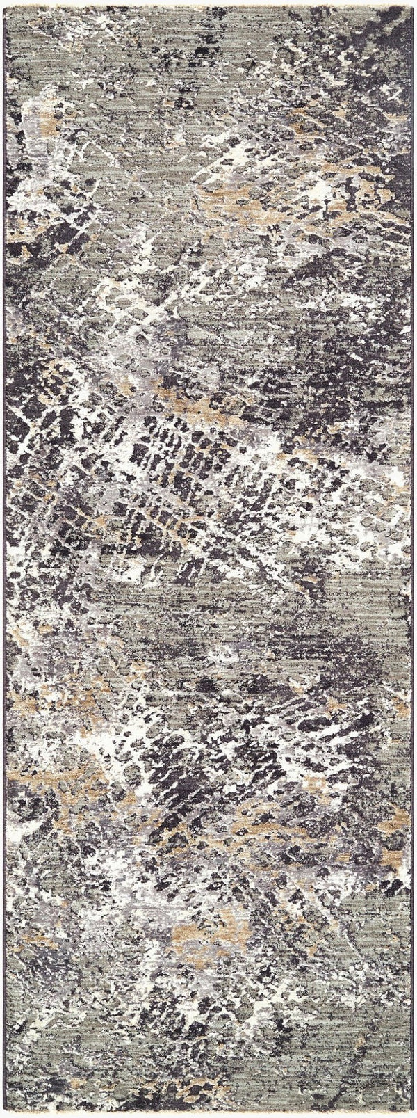 Livabliss Gakko Machine Woven Polyester Area Rug with Fringe for Large Living Spaces Medium Gray, Iv 2'7" x 7'3" GKK2310-2773
