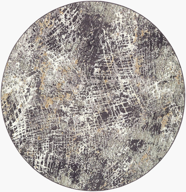 Livabliss Gakko Machine Woven Polyester Area Rug with Fringe for Large Living Spaces Medium Gray, Iv 6'7" x 6'7" GKK2310-67RD