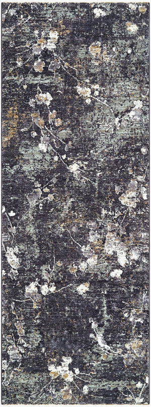 Livabliss Gakko Machine Woven Polyester Area Rug with Fringe for Large Living Spaces Black, Medium G 2'7" x 7'3" GKK2315-2773
