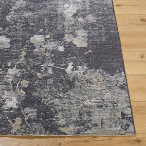 Livabliss Gakko Machine Woven Polyester Area Rug with Fringe for Large Living Spaces Black, Medium G 9' x 12'2" GKK2315-9122
