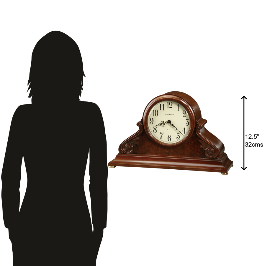 Hekman Furniture 635152 Sophisticated Americana Cherry Mantel Clock With Harmonious Chimes & Elegant Design Americana Cherry Sophie Mantel Clock 635152