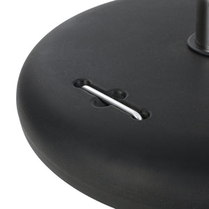 English Elm Wheelie Concrete Outdoor Umbrella Base with Locking Casters for Patio Stability Black 60454.00