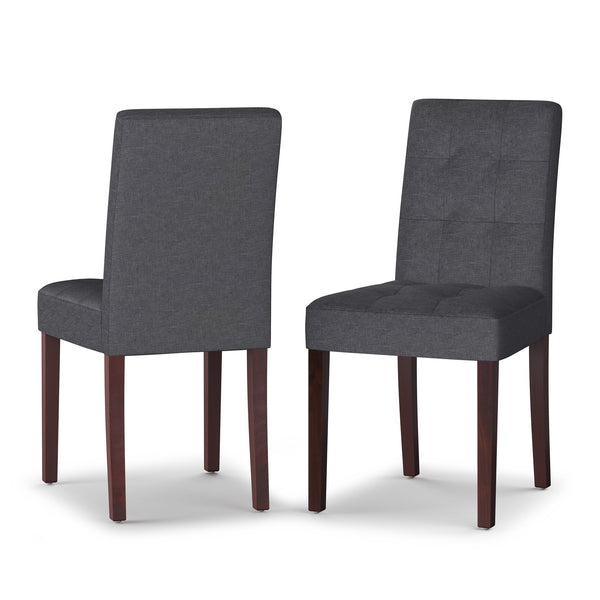 English Elm Andover Parson Dining Chair Set Of 2 - Stylish Slate Grey Upholstered Comfort For Any Space B136P158586
