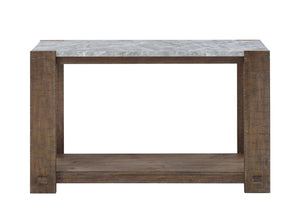 English Elm Steve Silver - Libby - Sintered Stone Sofa Table - Brown