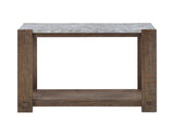 Steve Silver Libby Sintered Stone Sofa Table - Brown | Poplar & Pine | Scratch & Heat Resistant | Easy Assembly | 16