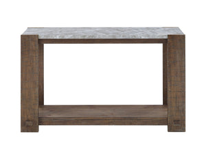 English Elm Steve Silver - Libby Sintered Stone Sofa Table – Rustic Handcrafted Console With Durable Brown Finish & Versatile Use B081P157711-GIGA