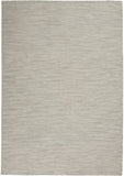 Nourison Positano POS01 Machine Made Power-loomed No Border Indoor/Outdoor Modern Outdoor Rug Light Grey, Light Grey 100% Polypropylene 99446791290