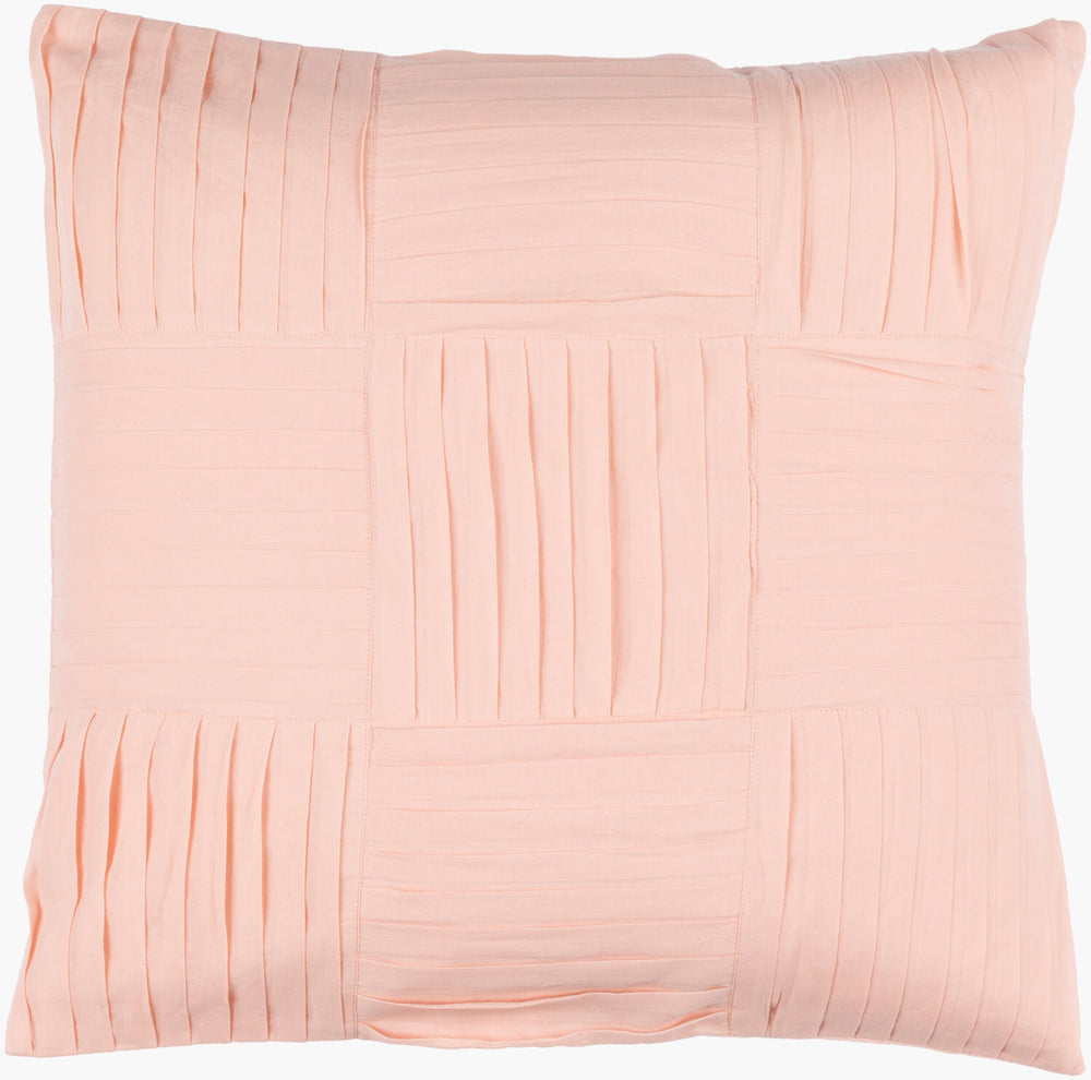 Surya Gilmore Accent Pillow - Luxurious 18” Cotton Cushion, Handmade In India For Elegant Home Décor Dusty Pink Cotton Gl003-2222d