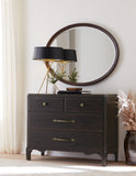 Americana Oval Mirror Black Americana Collection 7050-90007-89 Hooker Furniture