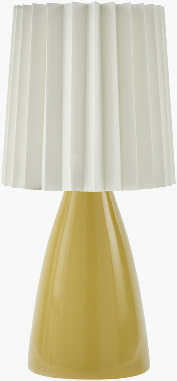 Livabliss Galera Ceramic Accent Lamp with Linen Shade for Warm Ambient Bedroom Glow GLA-003
