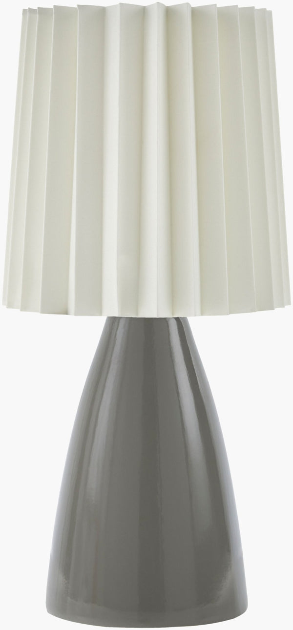 Livabliss Galera Ceramic Accent Table Lamp with Linen Shade for Bedroom or Living Room GLA-004