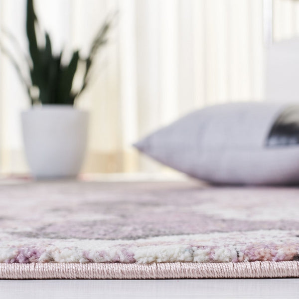 Safavieh Glacier 124 Power Loomed Contemporary Rug Pink / Grey GLA124U-3SQ