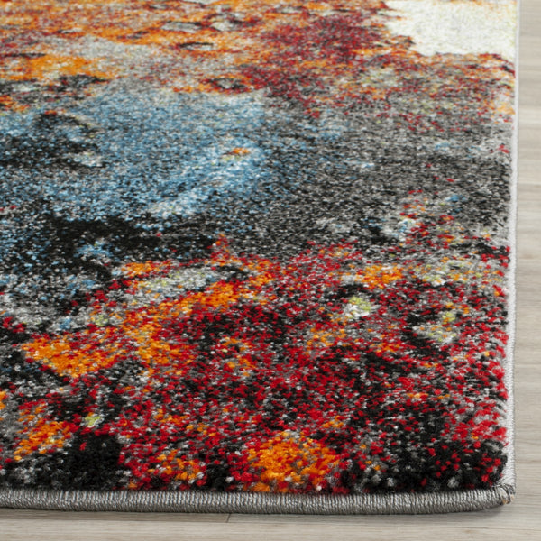 Safavieh Glacier 125 Power Loomed Contemporary Rug Blue / Multi GLA125B-4SQ