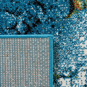 Safavieh Glacier 125 Power Loomed Contemporary Rug Blue / Gold GLA125M-220