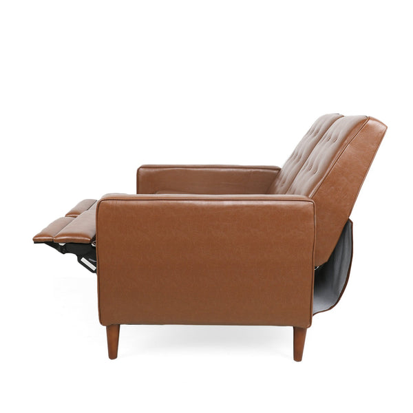 English Elm Christopher Knight Home® - DOUBLE Recliner Fabric Sofa with Plush Cushions and Space-Saving Design for Living Rooms, 49"L Light Brown 72478.00