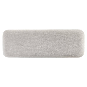 Bernhardt Bernhardt Lucerne Upholstered Bench with Reeded Oak Base for Bedroom or Entryway 393506