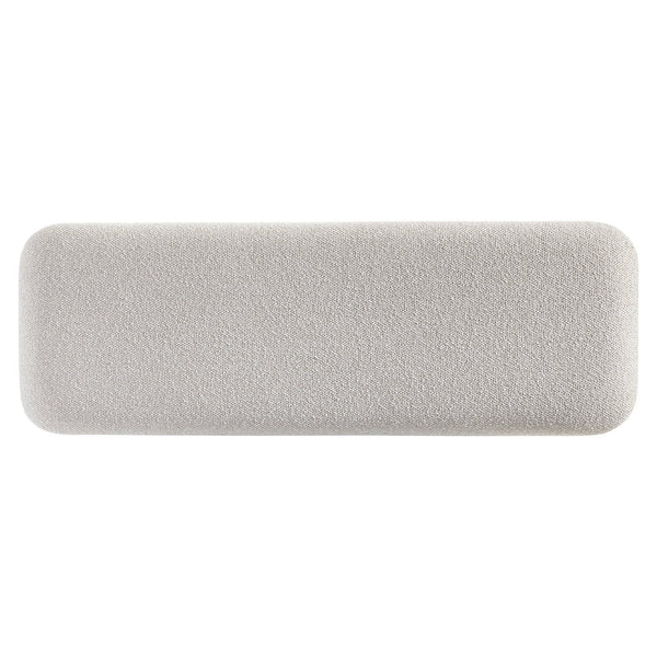 Bernhardt Bernhardt Lucerne Upholstered Bench with Reeded Oak Base for Bedroom or Entryway 393506
