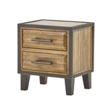 Christopher Knight Home® - Noble House - Lina Acacia Wood Two Drawer Night Stand