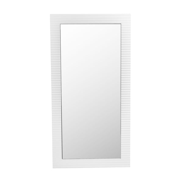 VIG Furniture Modrest Glinda - Modern Pearl White Floor Mirror VGHB429G2-WHT
