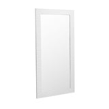 VIG Furniture Modrest Glinda - Modern Pearl White Floor Mirror VGHB429G2-WHT