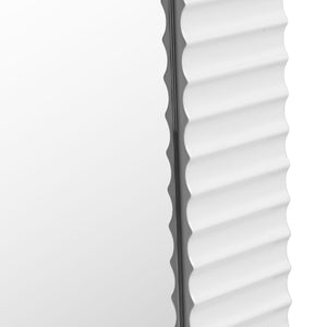 VIG Furniture Modrest Glinda - Modern Pearl White Floor Mirror VGHB429G2-WHT