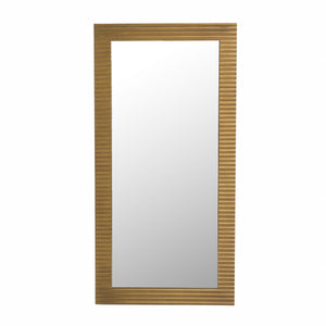 VIG Furniture Modrest Glinda - Modern Brushed Brass Floor Mirror VGHB429G2-BRS