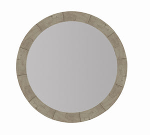 Bernhardt Piper Round Mirror in Morel 398333G